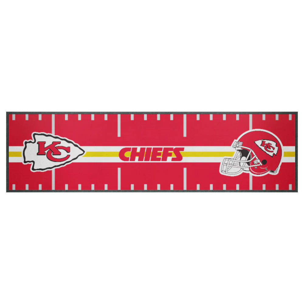 NFL Bar Runner - Kansas City Chiefs - 25x90cm - Rubber Backed - Image 2