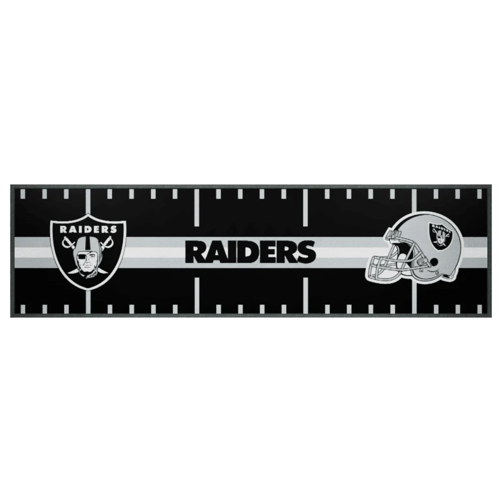 NFL Bar Runner - Las Vegas Raiders - 25x90cm - Rubber Backed - Image 2