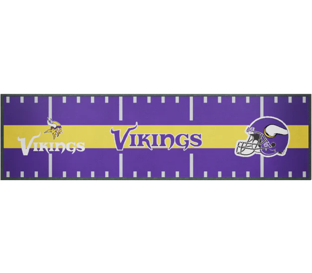 NFL Bar Runner - Minnesota Viking - 25x90cm - Rubber Backed - Image 2
