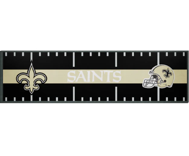 NFL Bar Runner - New Orleans Saints - 25x90cm - Rubber Backed