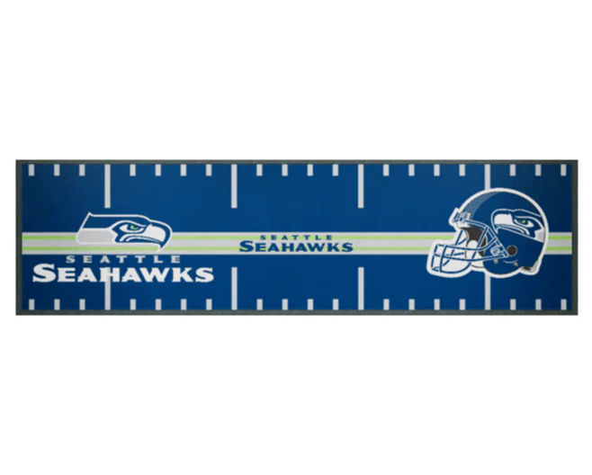 NFL Bar Runner - Seattle Seahawks - 25x90cm - Rubber Backed - Image 2