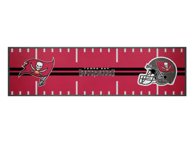 NFL Bar Runner - Tampa Bay Buccaneers - 25x90cm - Rubber Backed - Image 2