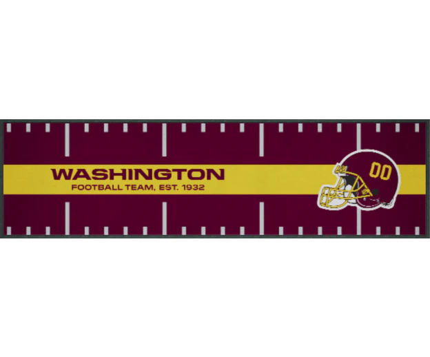 NFL Bar Runner - Washington Commanders - 25x90cm - Rubber Backed - Image 2