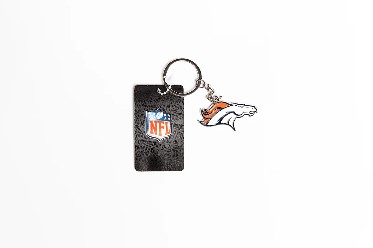 NFL Logo Keyring - Denver Broncos - Key Ring - Metal - Image 2