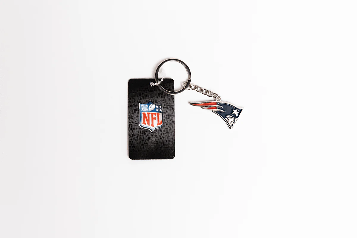 NFL Logo Keyring - New England Patriots - Key Ring - Metal - Image 2
