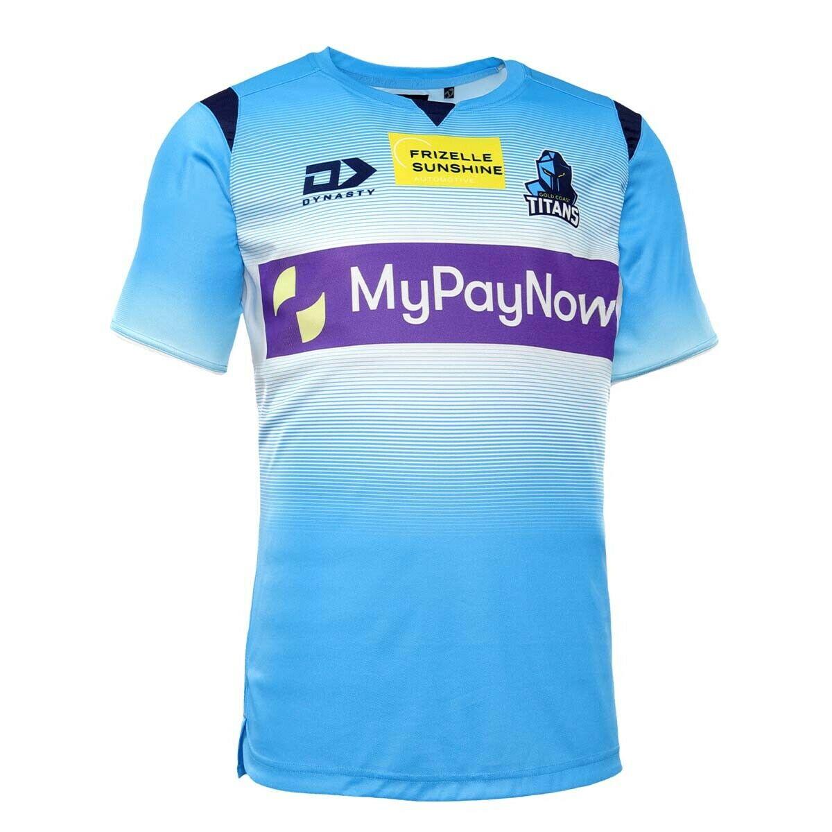 NRL 2022 Training Tee Shirt - Gold Coast Titans - YOUTH - Rugby League - DYNASTY - Image 2