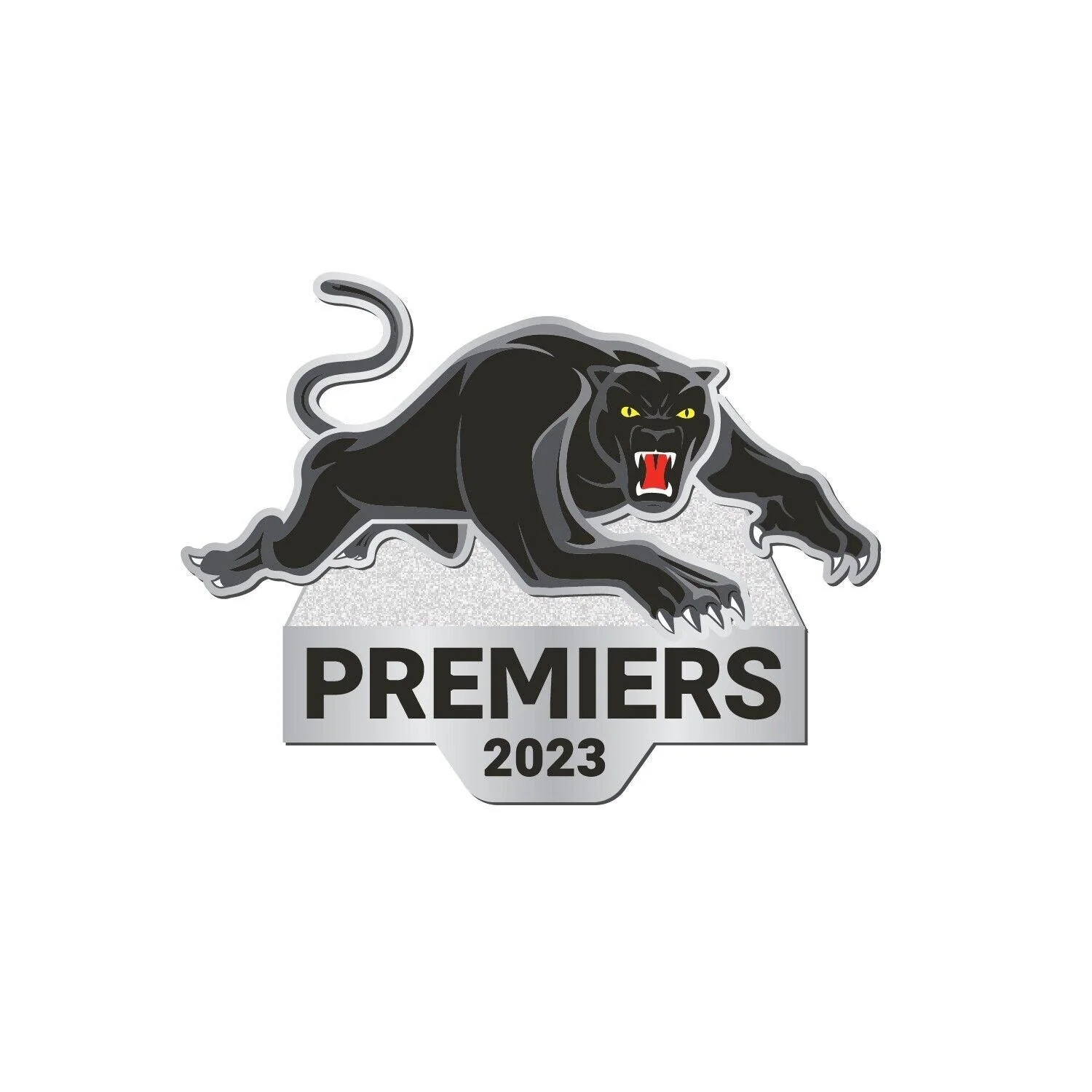 NRL 2023 PREMIERS LOGO PIN - PENRITH PANTHERS - Image 2