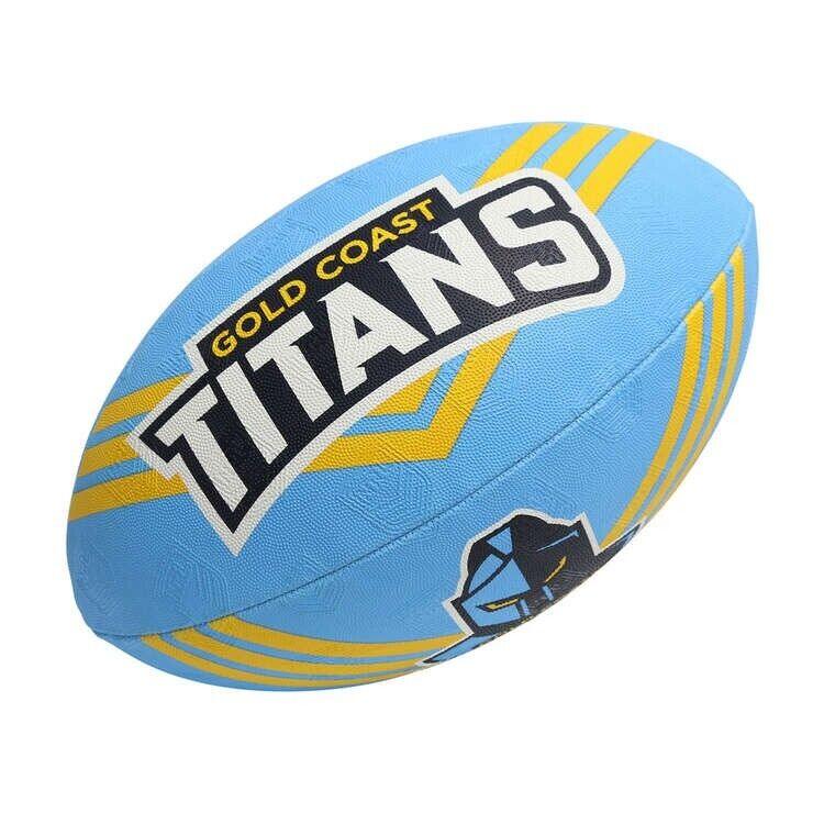 NRL 2023 Supporter Football - Gold Coast Titans - Game Size Ball - Size 5 - Image 2