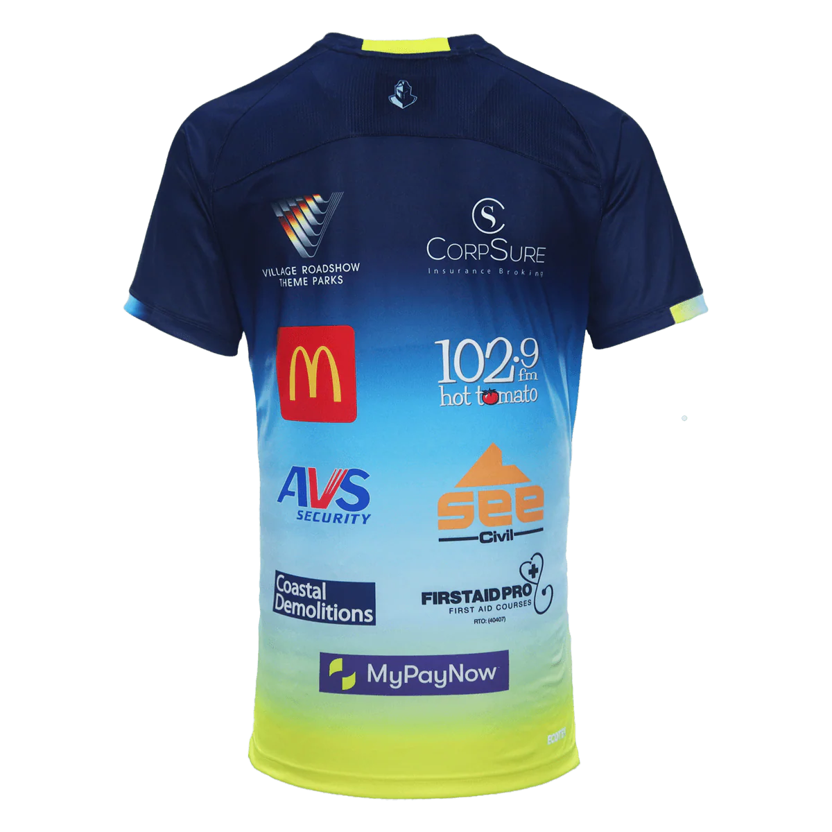 NRL 2024 Coaches Tee - Gold Coast Titans - Adult - Mens - Image 2