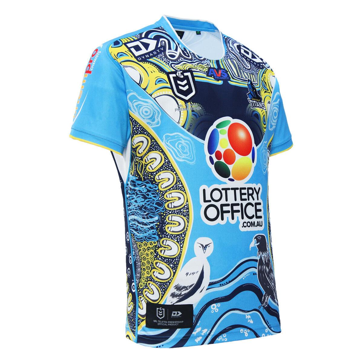 NRL 2024 Indigenous Jersey - Gold Coast Titans - Adult - Mens - Image 4