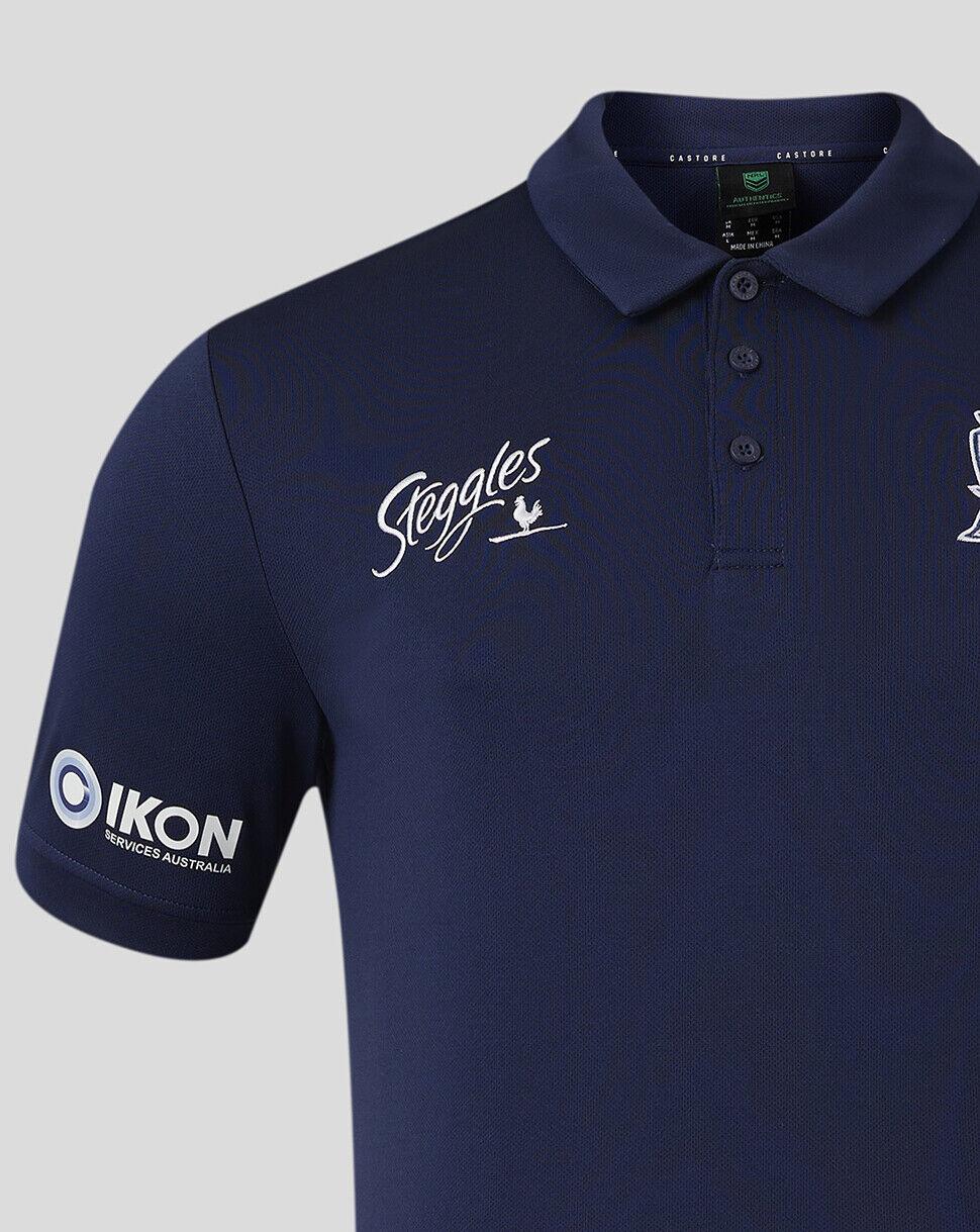 NRL 2024 Media Polo - Sydney Roosters - Adult - Mens - Shirt - Image 3