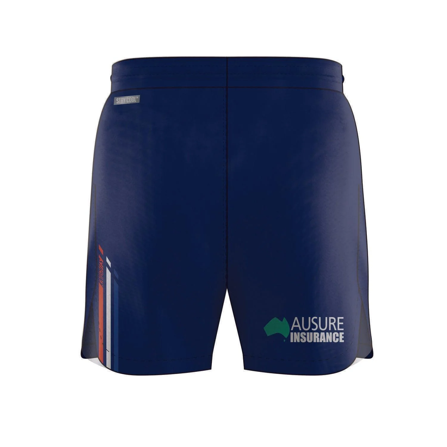 NRL 2024 Training Gym Shorts - Newcastle Knights - Navy - Adult - Pockets w/zip - Image 2