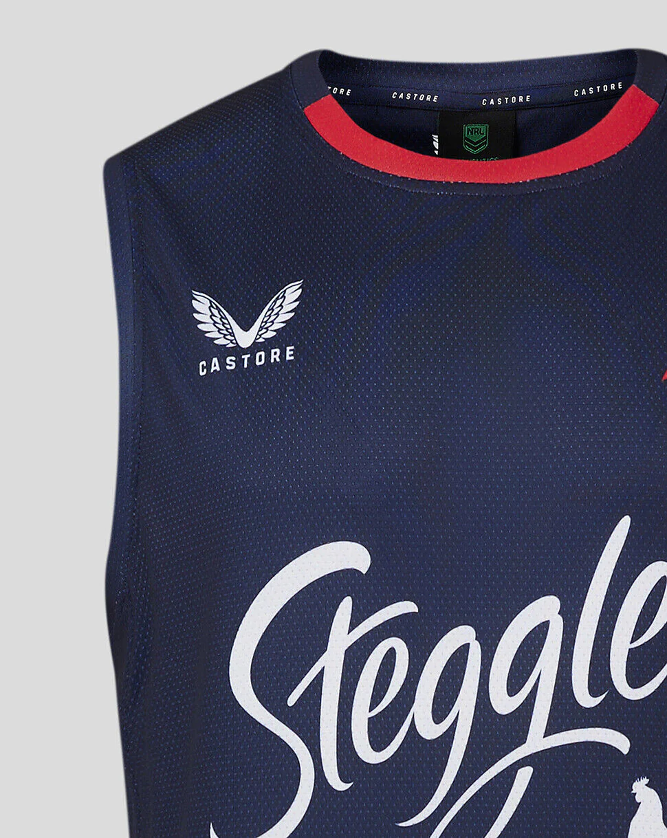 NRL 2024 Training Singlet - Sydney Roosters - Adult - Mens - Shirt - Image 3