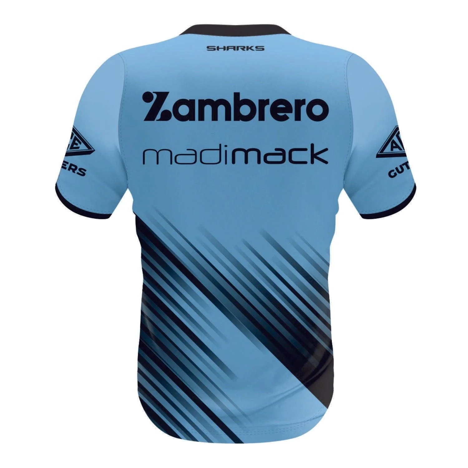 NRL 2024 Training Tee - Cronulla Sharks - Sky Blue - Youth - CLASSIC - Image 2