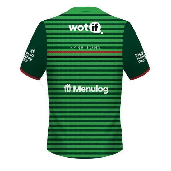 NRL 2024 Training Tee - South Sydney Rabbitohs - Green - Adult - CLASSIC - Image 2