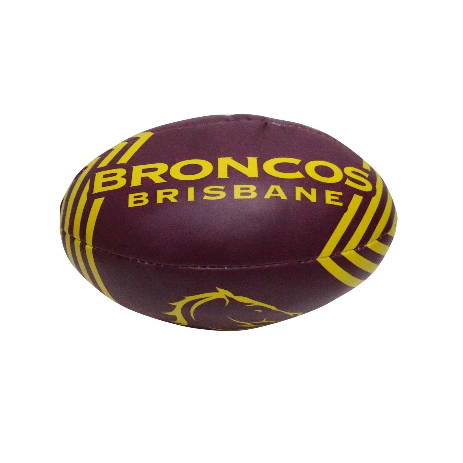 NRL 2025 6 Inch Sponge Football - Brisbane Broncos - Supporter Ball - Image 2