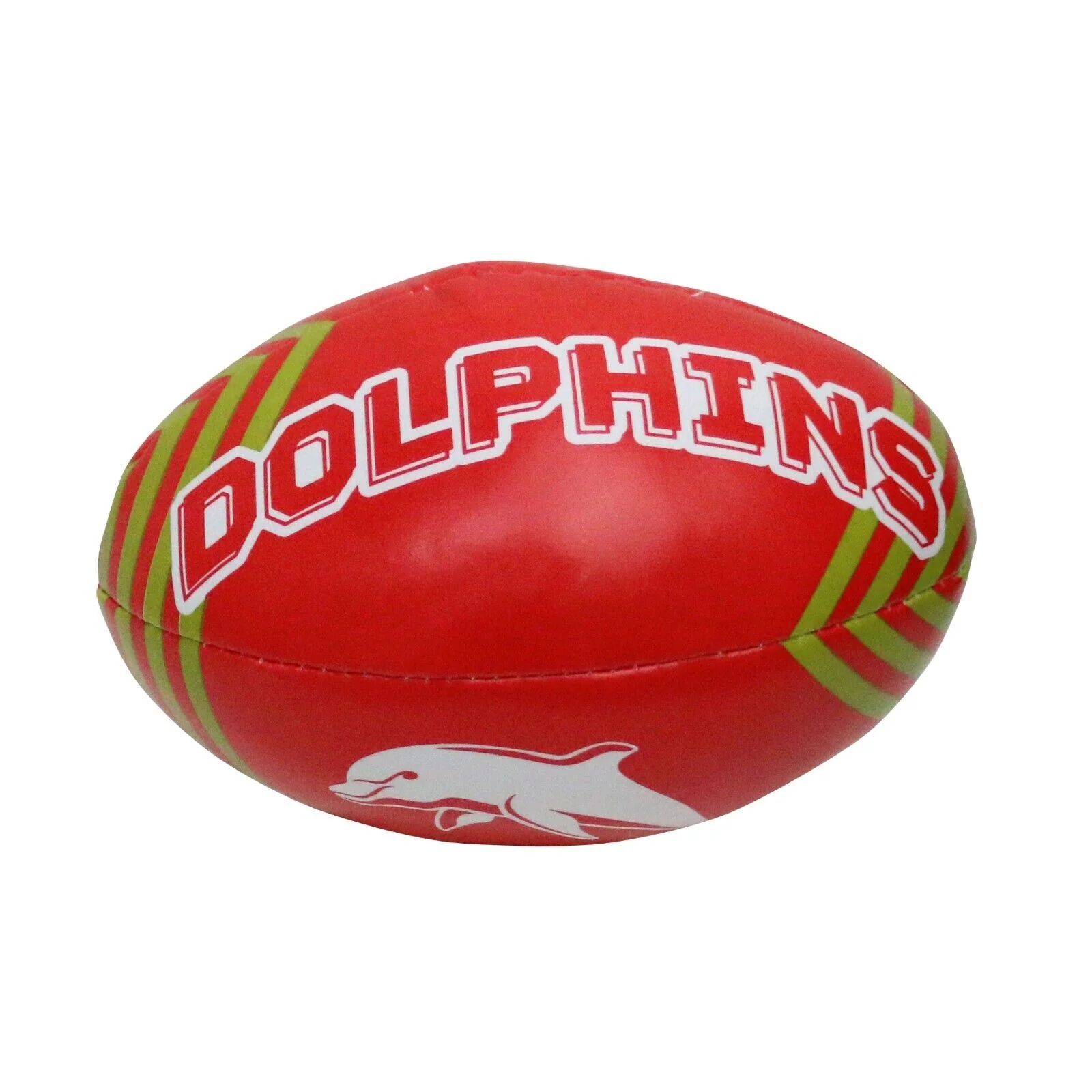 NRL 2025 6 Inch Sponge Football - Dolphins - Supporter Ball - Image 2