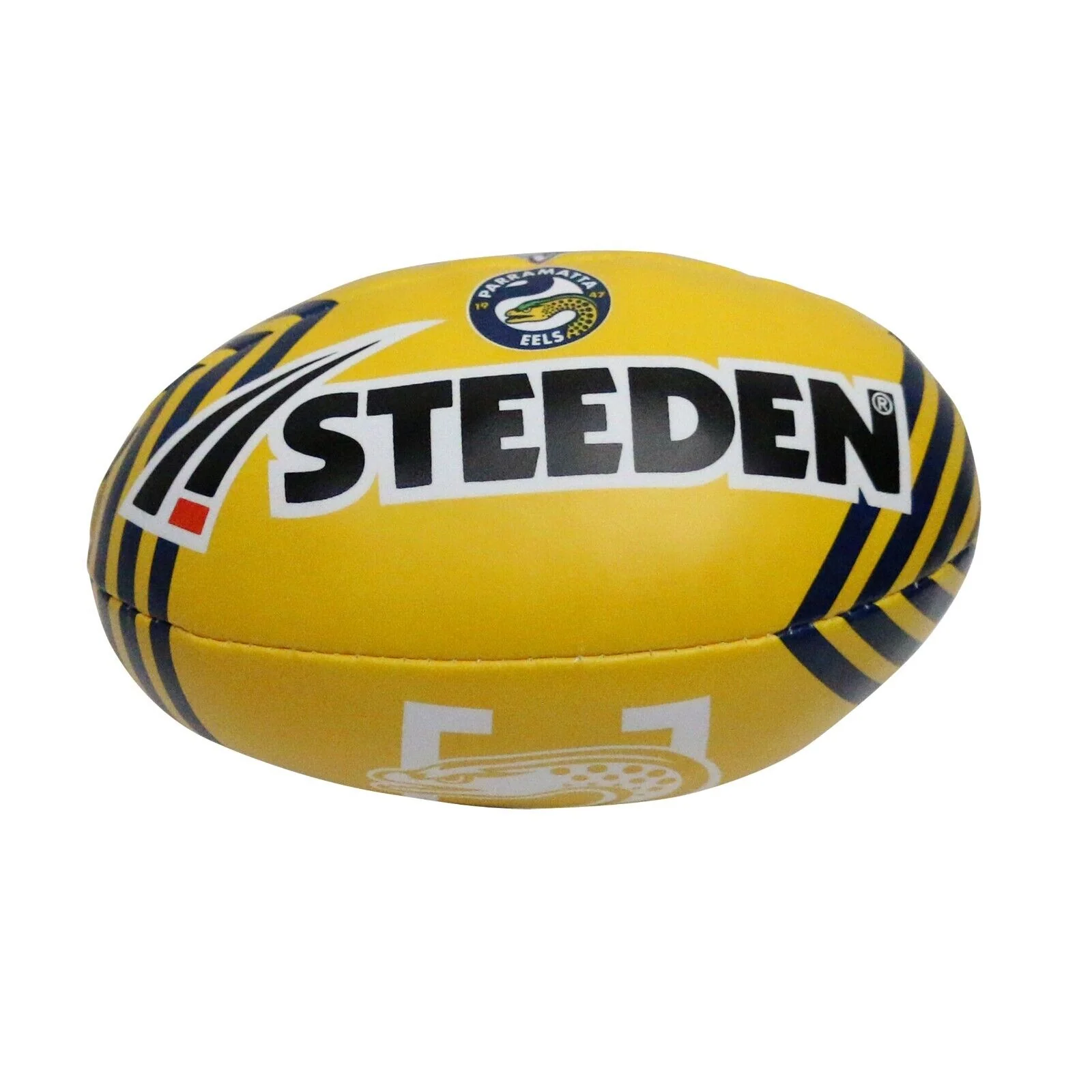 NRL 2025 6 Inch Sponge Football - Parramatta Eels - Supporter Ball - Image 2