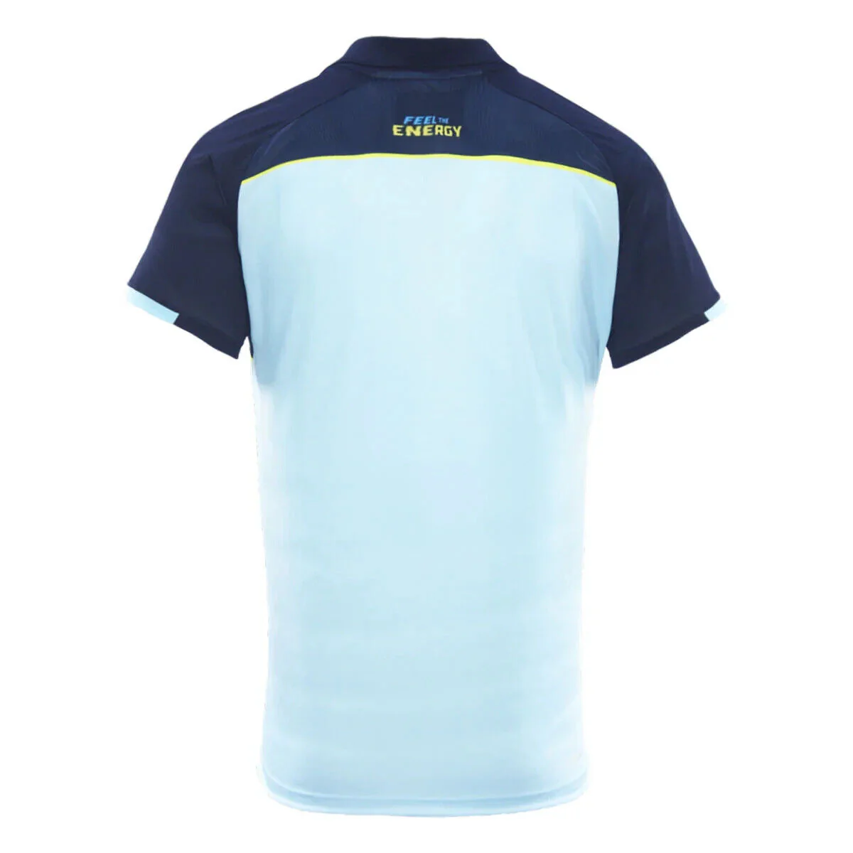NRL 2025 Alt Media Polo Shirt - Gold Coast Titans - Light Blue - Adult - Mens - Image 4