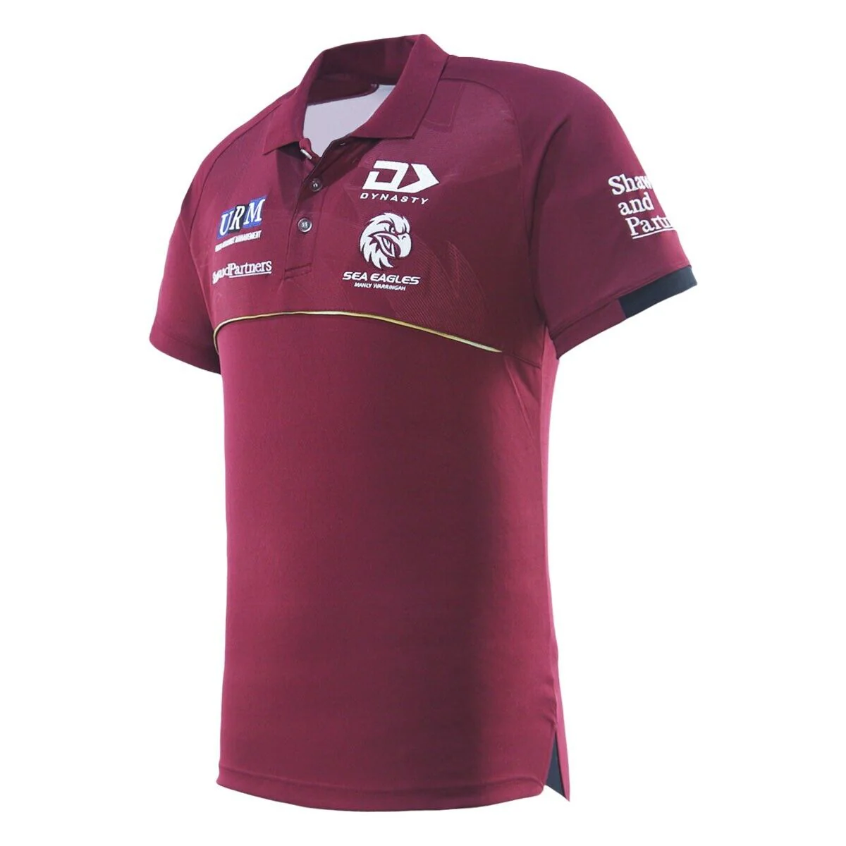 NRL 2025 Alt Media Polo Shirt - Manly Sea Eagles - Youth - Kids - Image 3