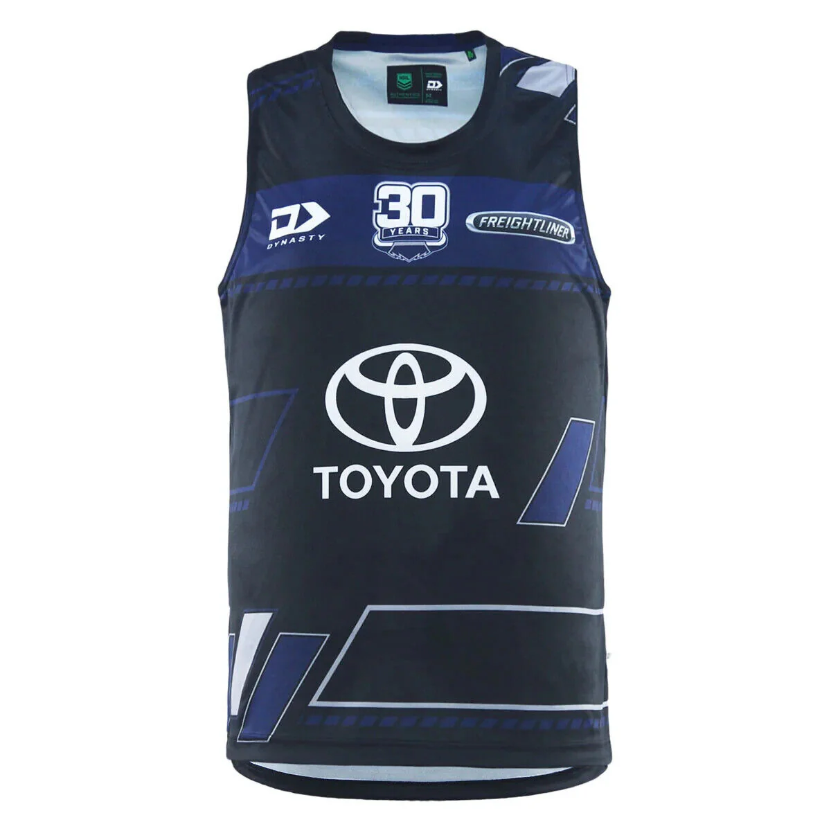 NRL 2025 ALT Training Singlet - North Queensland Cowboys - Black - Adult - Mens - Image 6