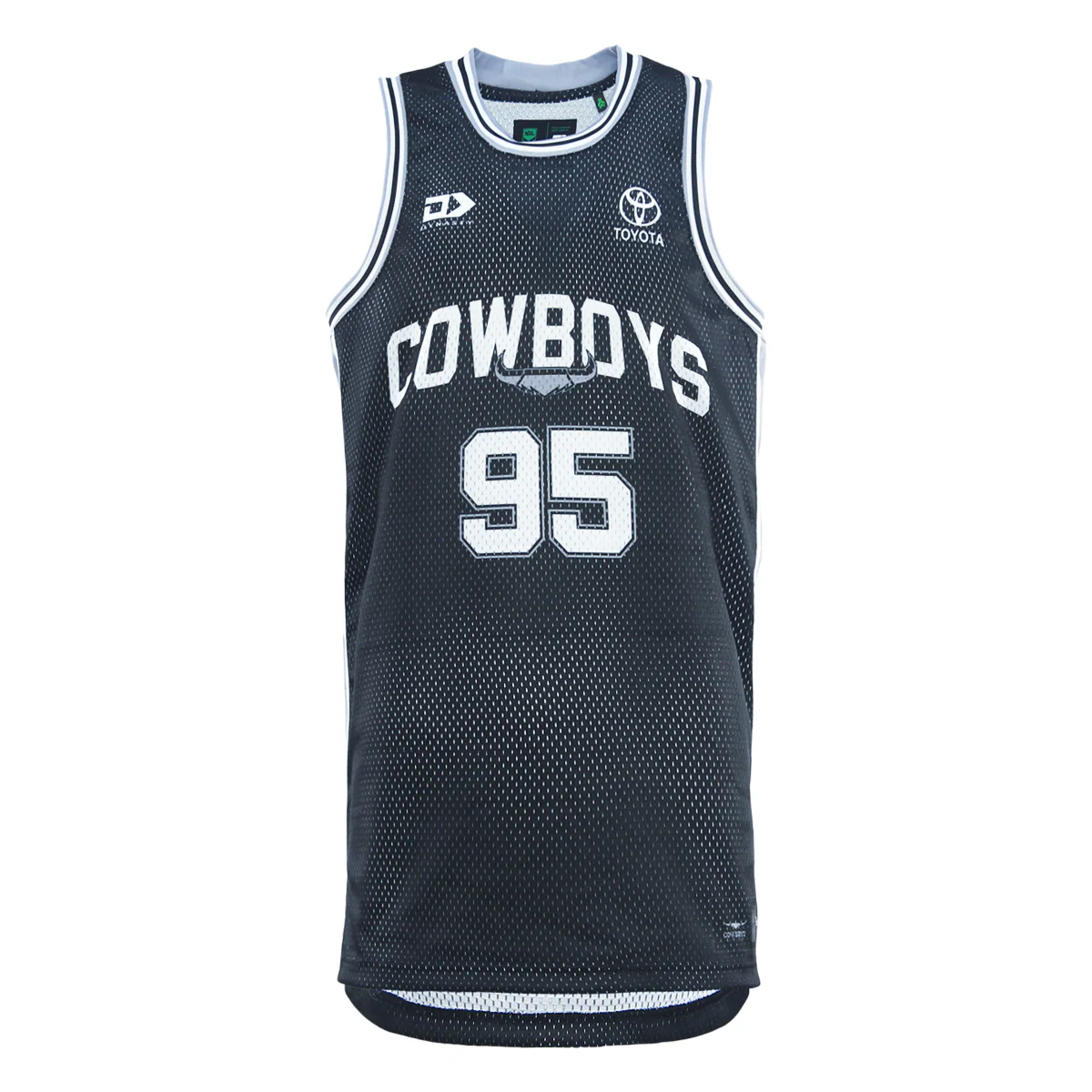 NRL 2025 Basketball Singlet - North Queensland Cowboys - Adult - Mens - Image 5