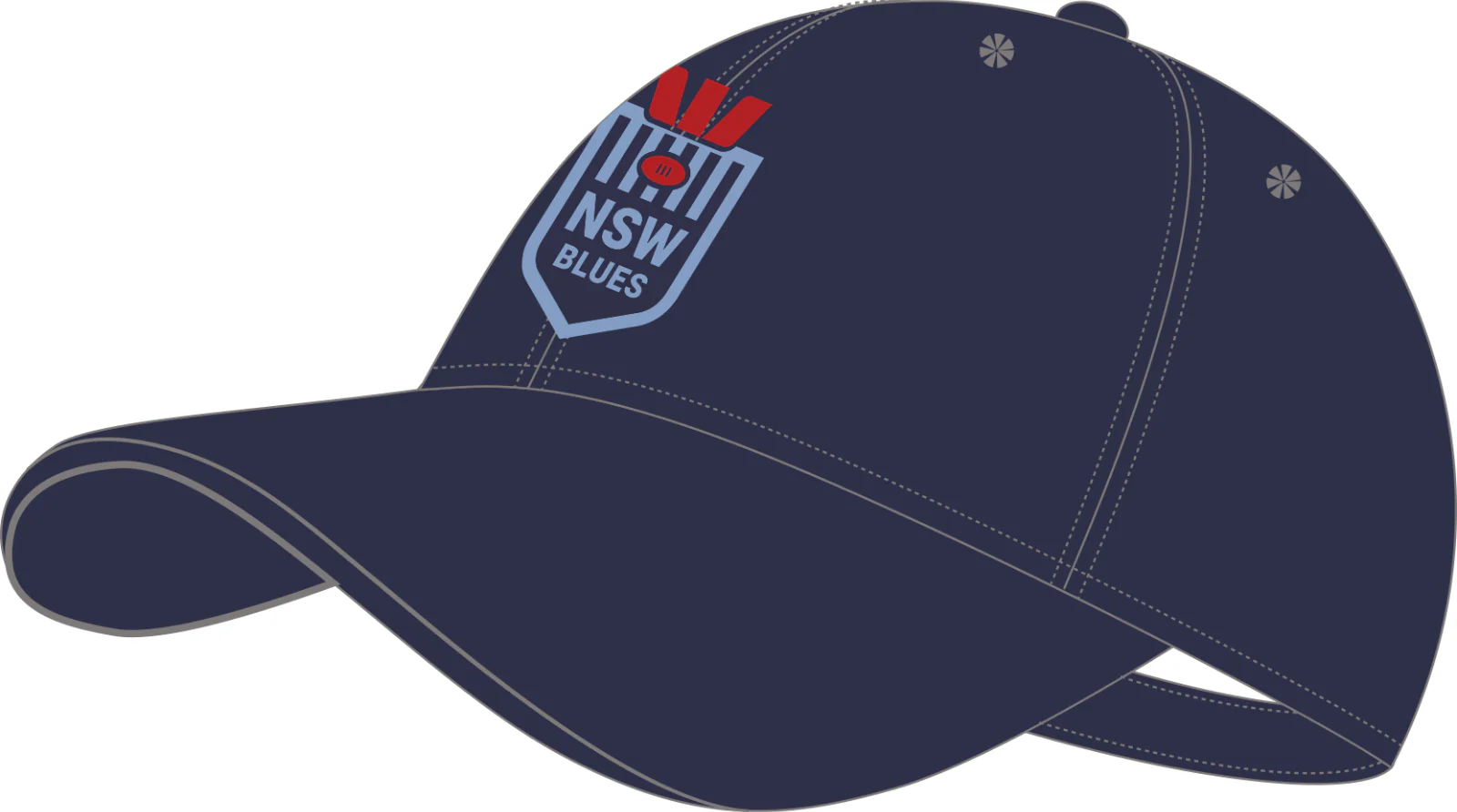NRL 2025 Corduroy Cap - New South Wales Blues - NSW - Hat - Youth OSFM