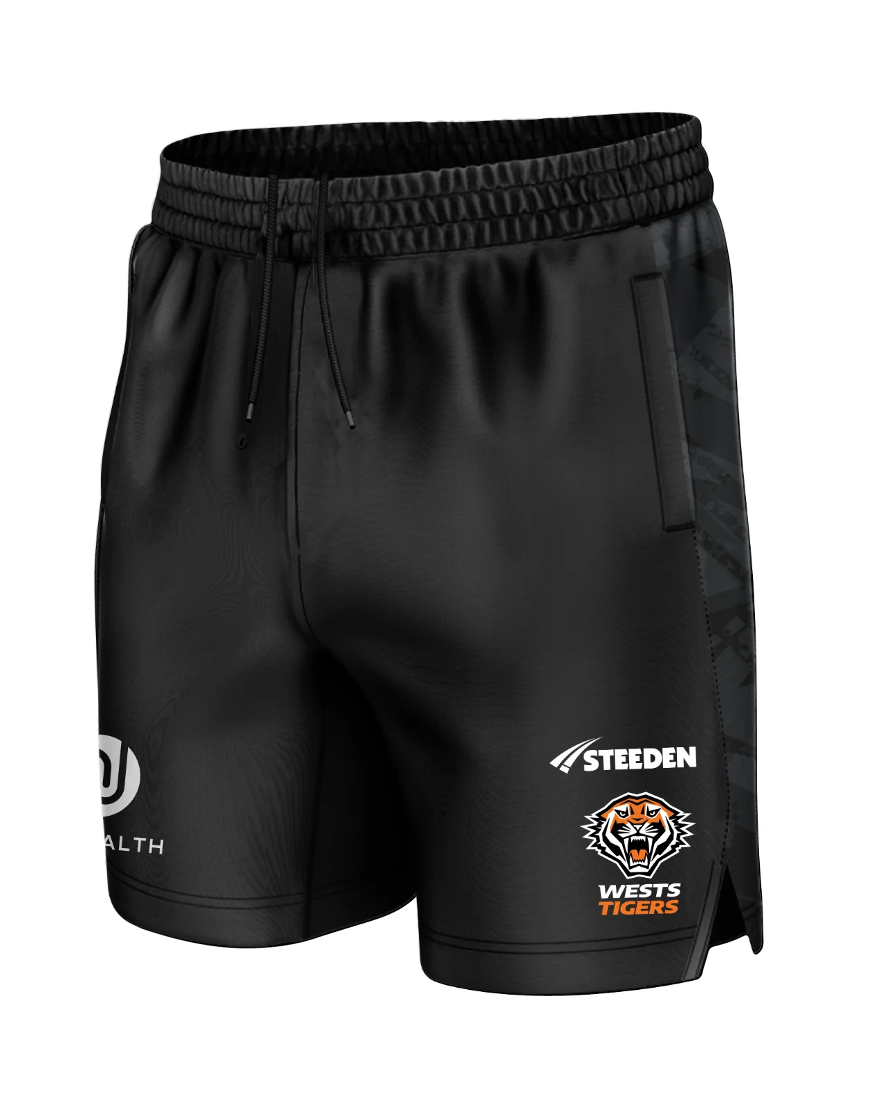 NRL 2025 Gym Shorts - West Tigers - Youth - Kids - Image 5