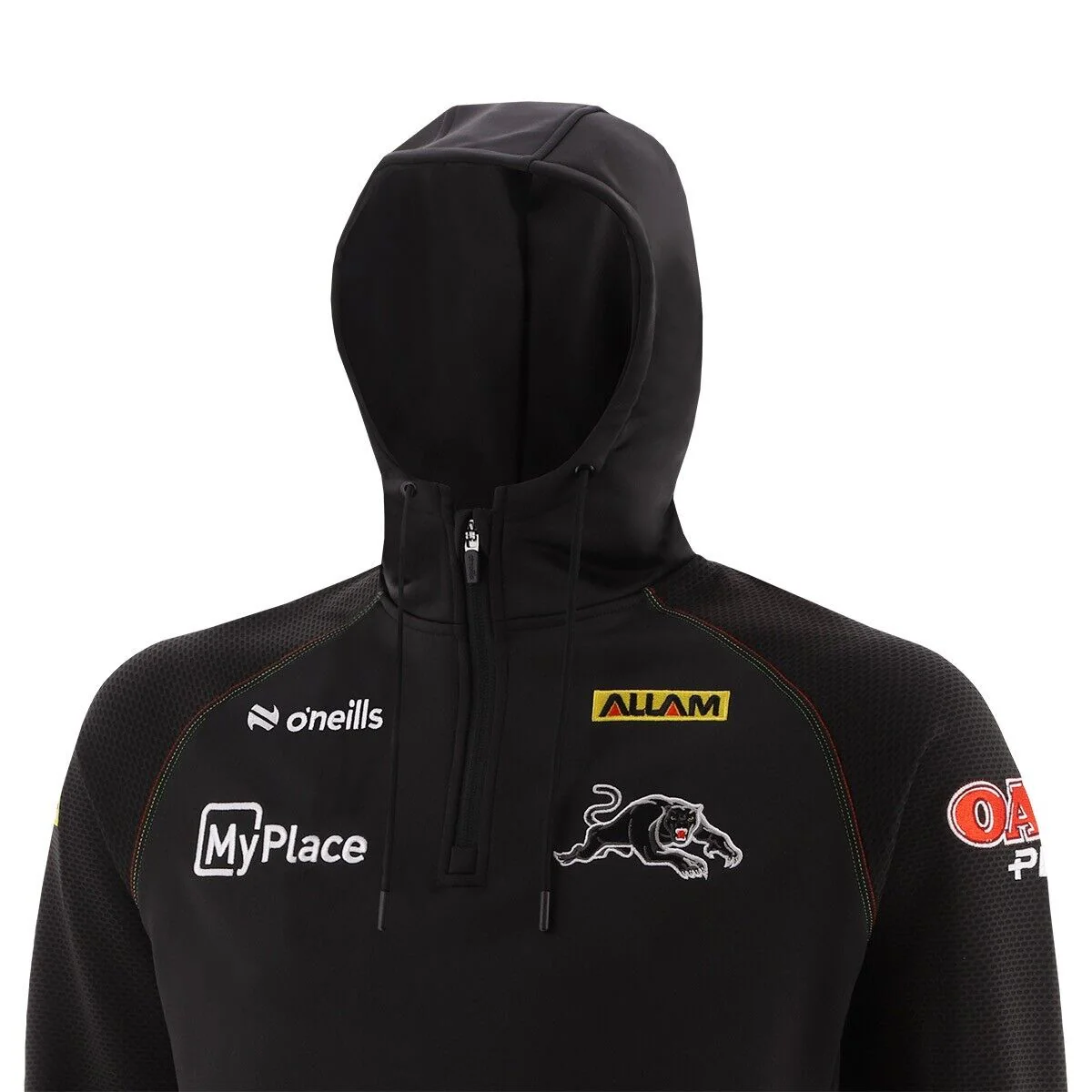 NRL 2025 Half Zip Hoodie - Penrith Panthers - Adult - Mens - Image 3