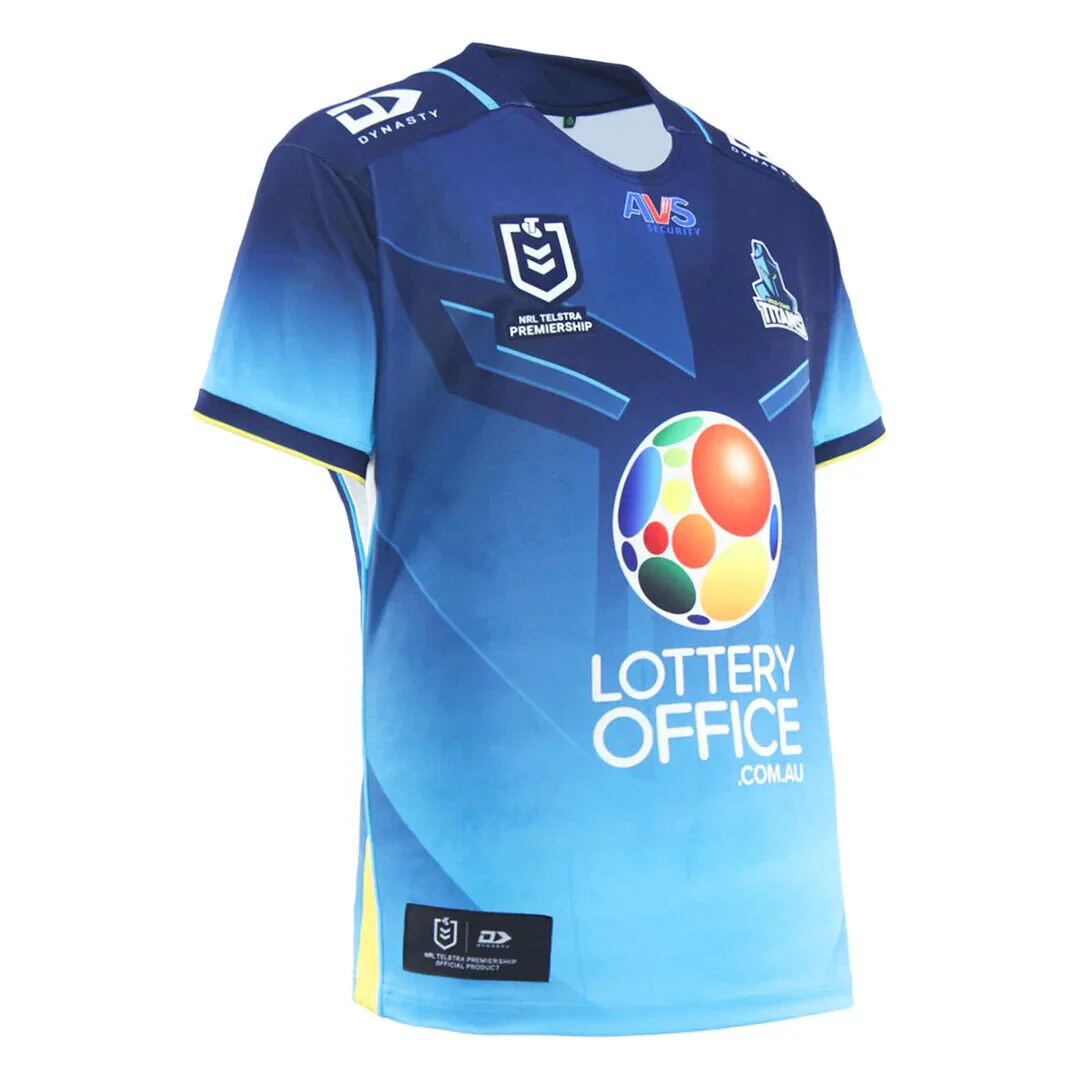NRL 2025 Home Jersey - Gold Coast Titans - Adult - Mens - Image 3