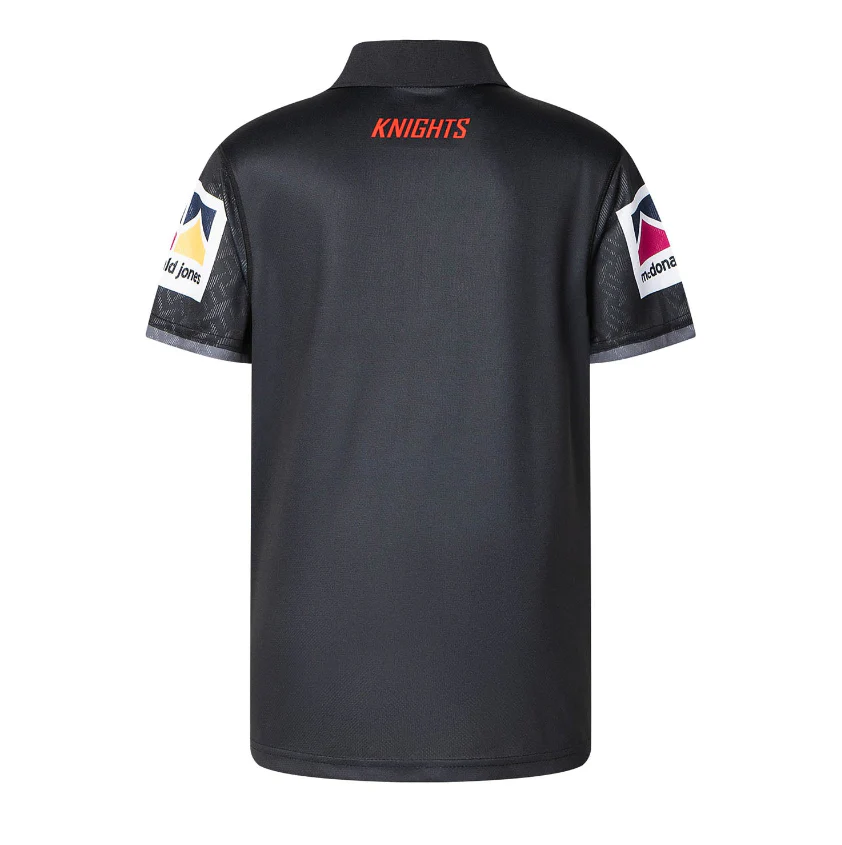 NRL 2025 Media Polo Shirt - Newcastle Knights - Kids - YOUTH - CLASSIC - Image 2