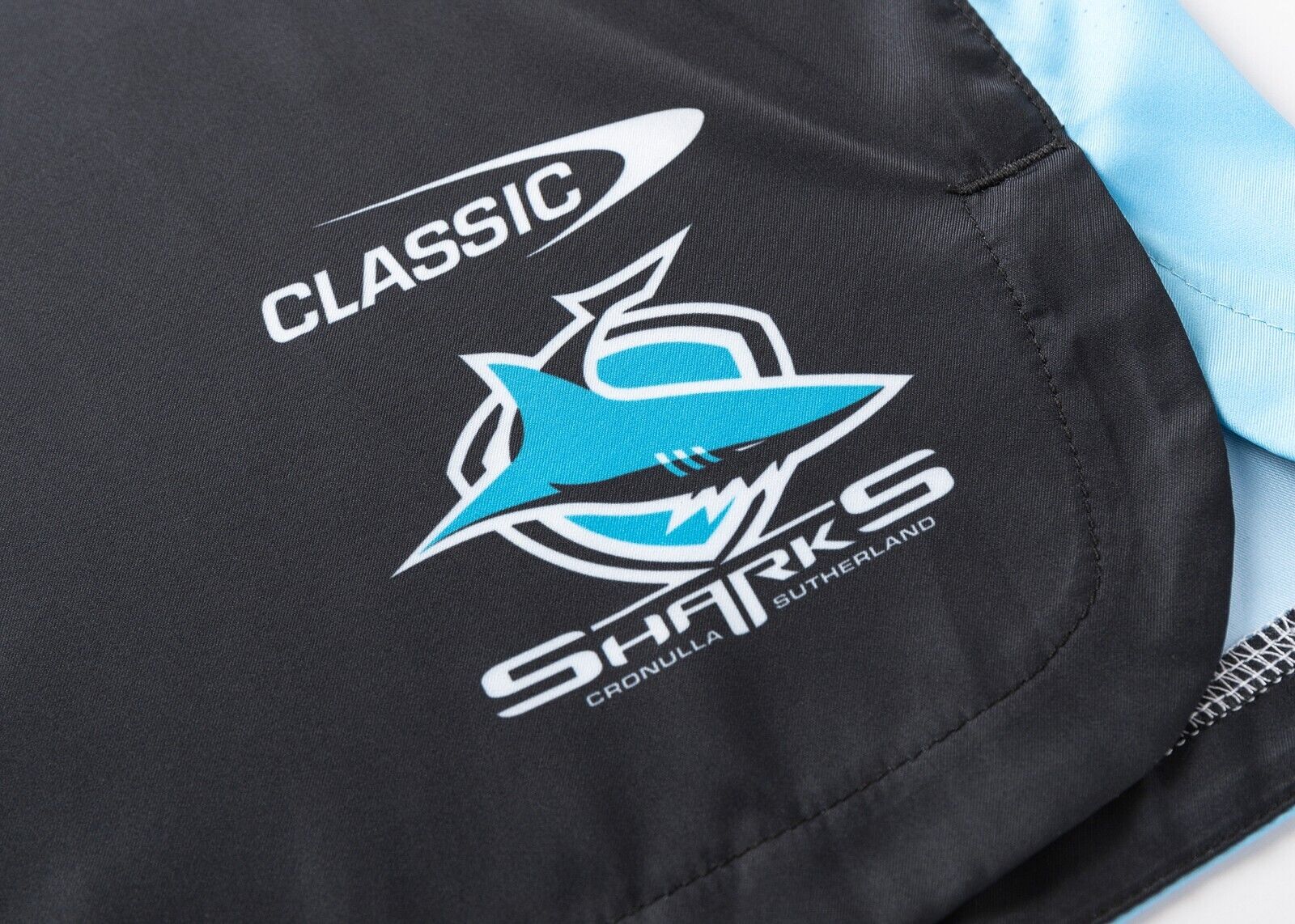 NRL 2025 Performance Gym Shorts - Cronulla Sharks - Adult - Mens - Image 5