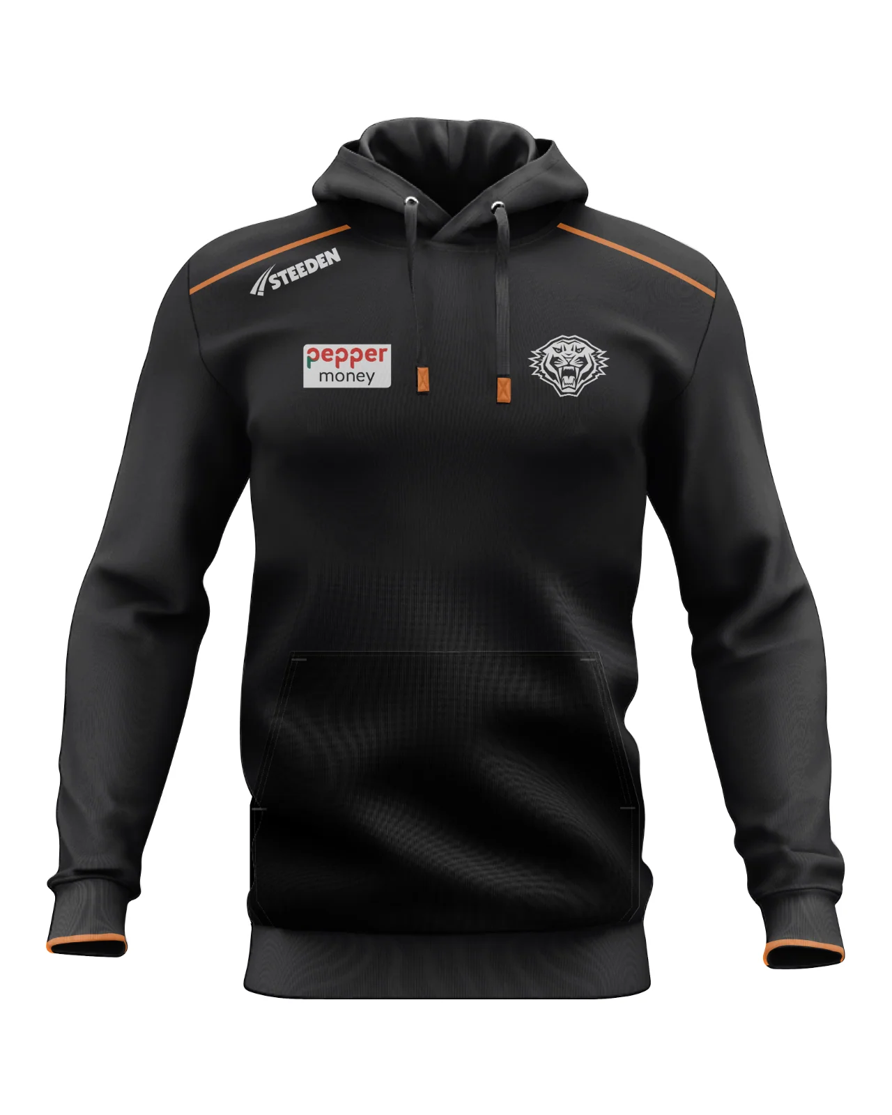 NRL 2025 Players Hoodie - West Tigers - Black - Youth - Kids