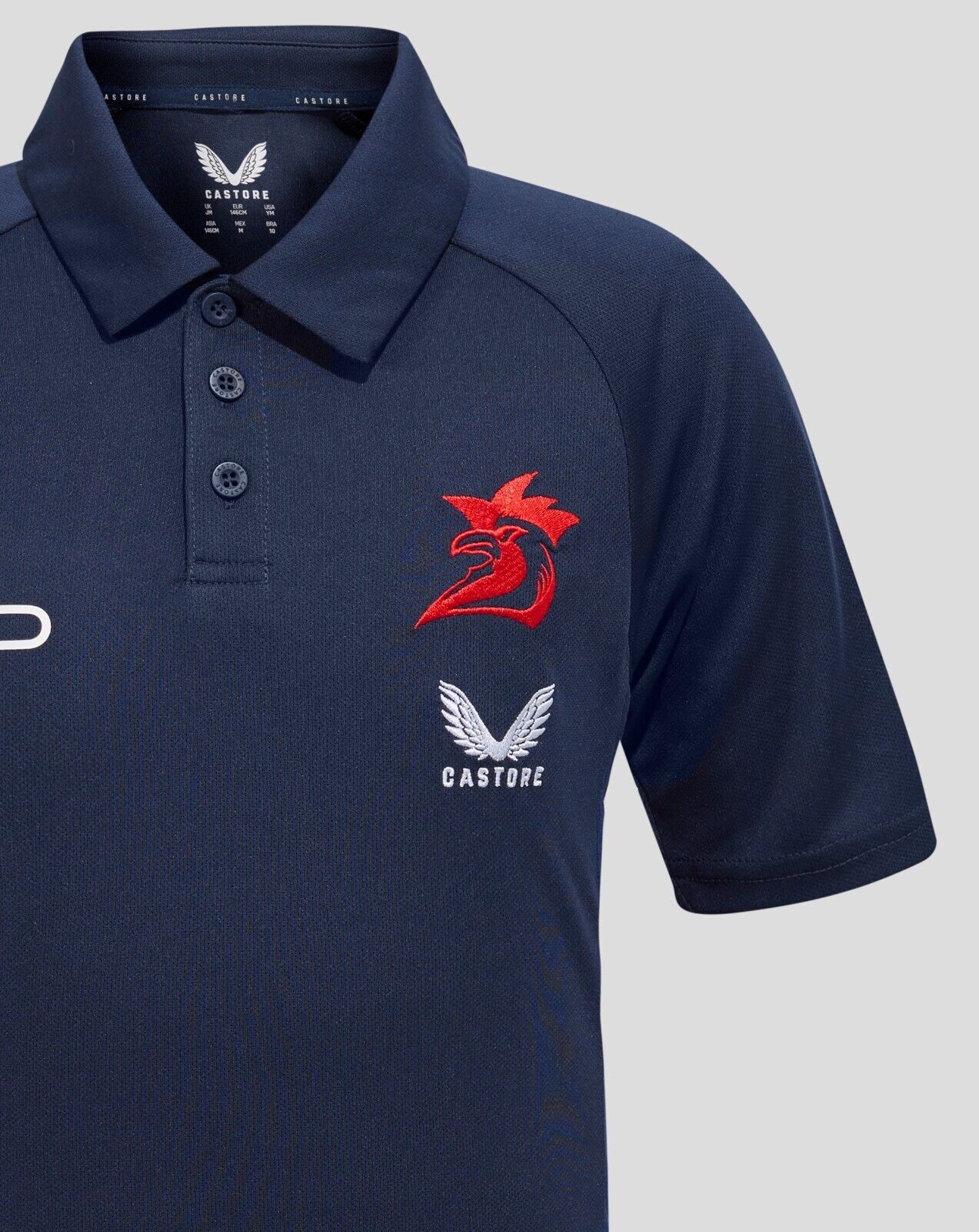 NRL 2025 Presentation Polo - Sydney Roosters - Youth - Kids - Shirt - Image 5
