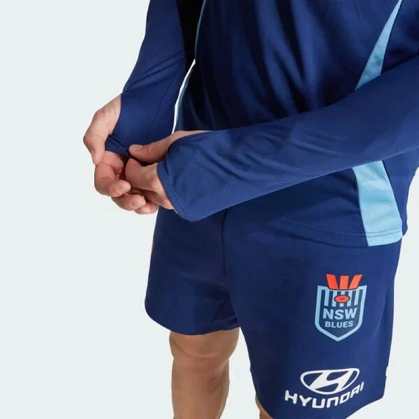 NRL 2025 Qtr Zip Training Top - New South Wales Blues - NSW - Adult - Mens - Image 4