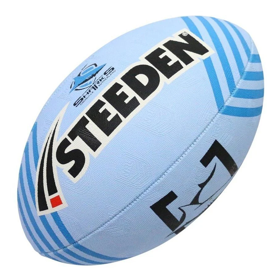 NRL 2025 Supporter Football - Cronulla Sharks - Ball - Size 5 - Image 2