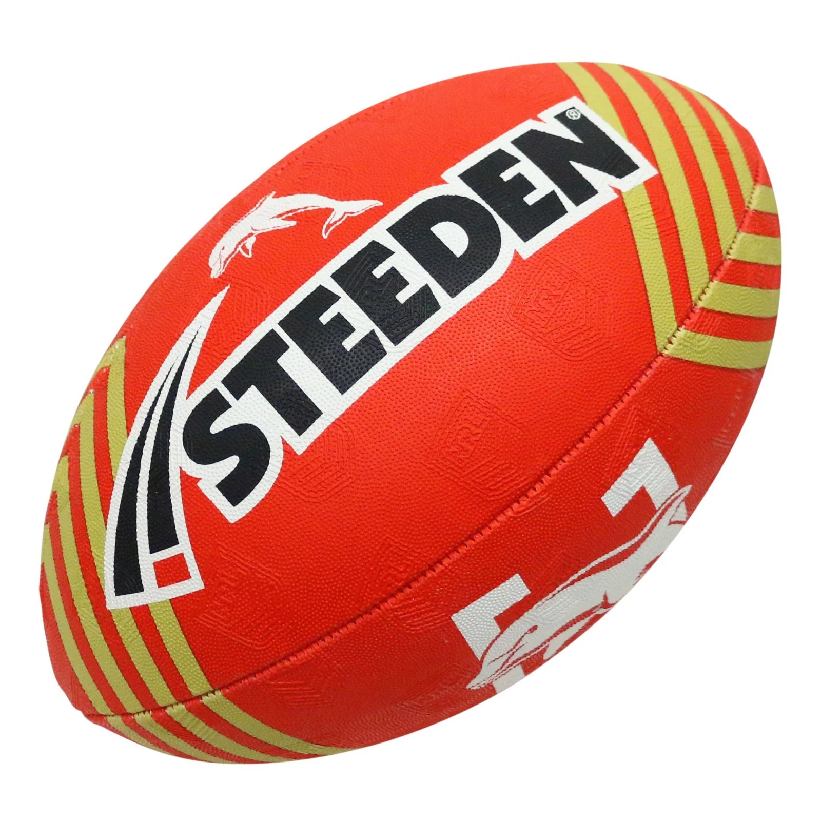 NRL 2025 Supporter Football - Dolphins - Ball - Size 11 - Image 2