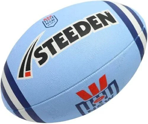 NRL 2025 Supporter Football - New South Wales Blues - Game Ball Size 11 - NSW - Image 2