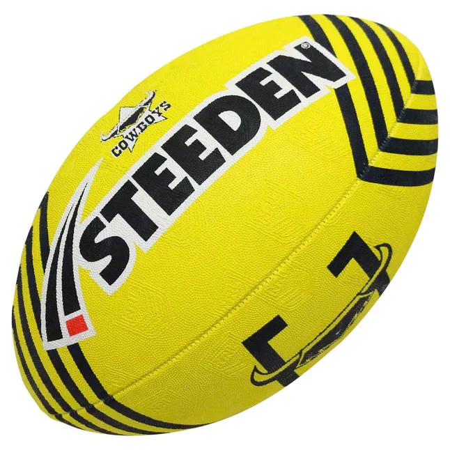 NRL 2025 Supporter Football - North Queensland Cowboys - Ball - Size 5 - Image 2
