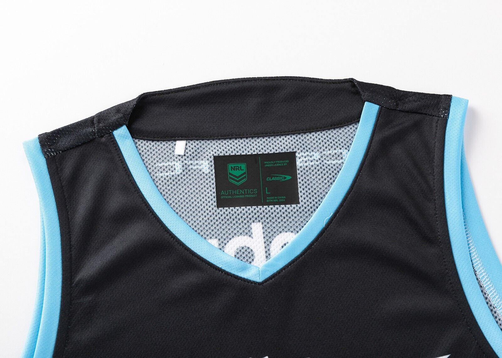 NRL 2025 Training Singlet - Cronulla Sharks - Adult - Mens - Image 3