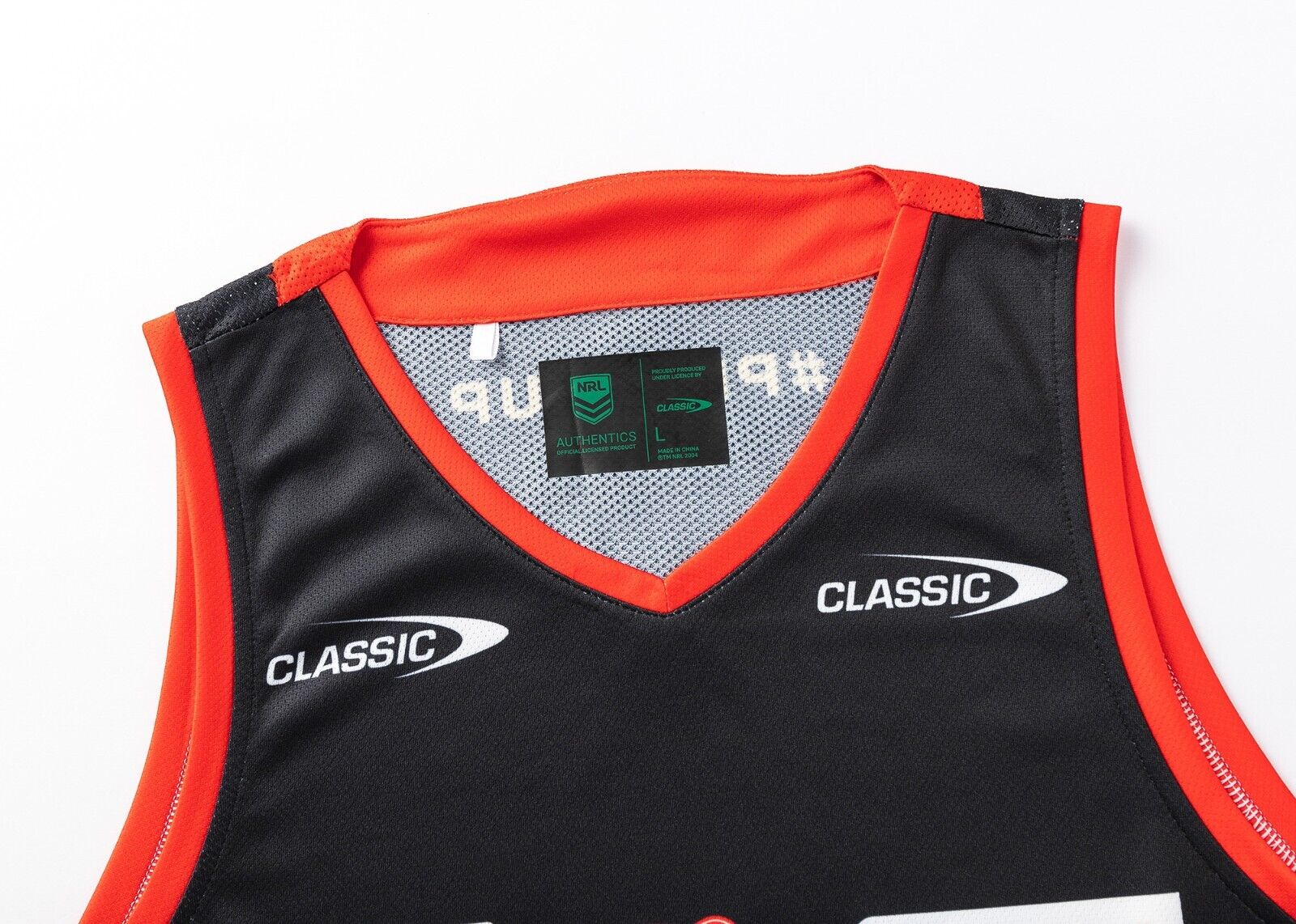 NRL 2025 Training Singlet - Dolphins - Adult - Mens - Image 3