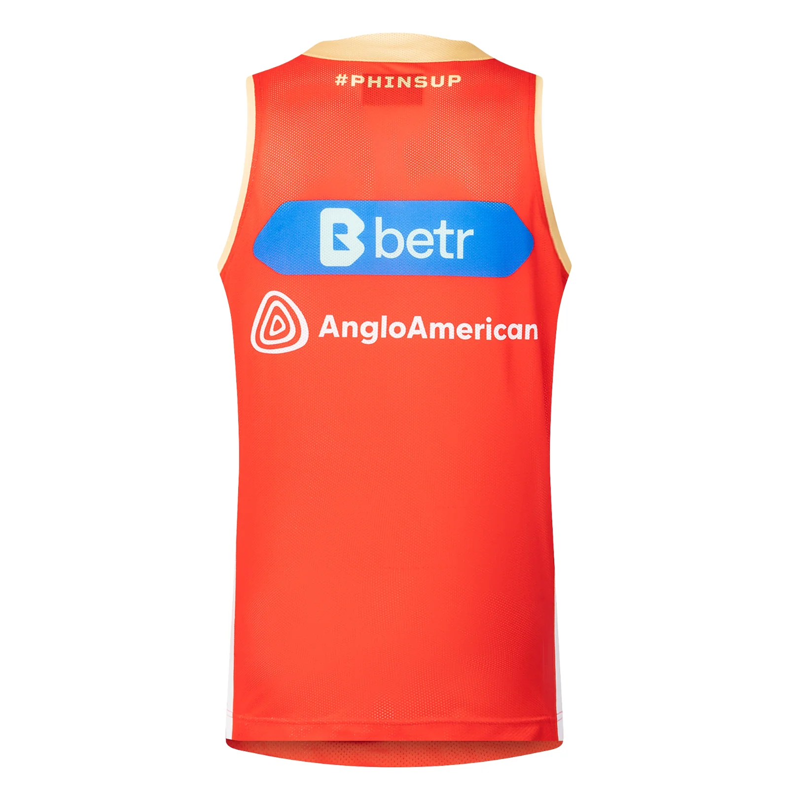 NRL 2025 Training Singlet - Dolphins - Red - Adult - Mens - Image 2