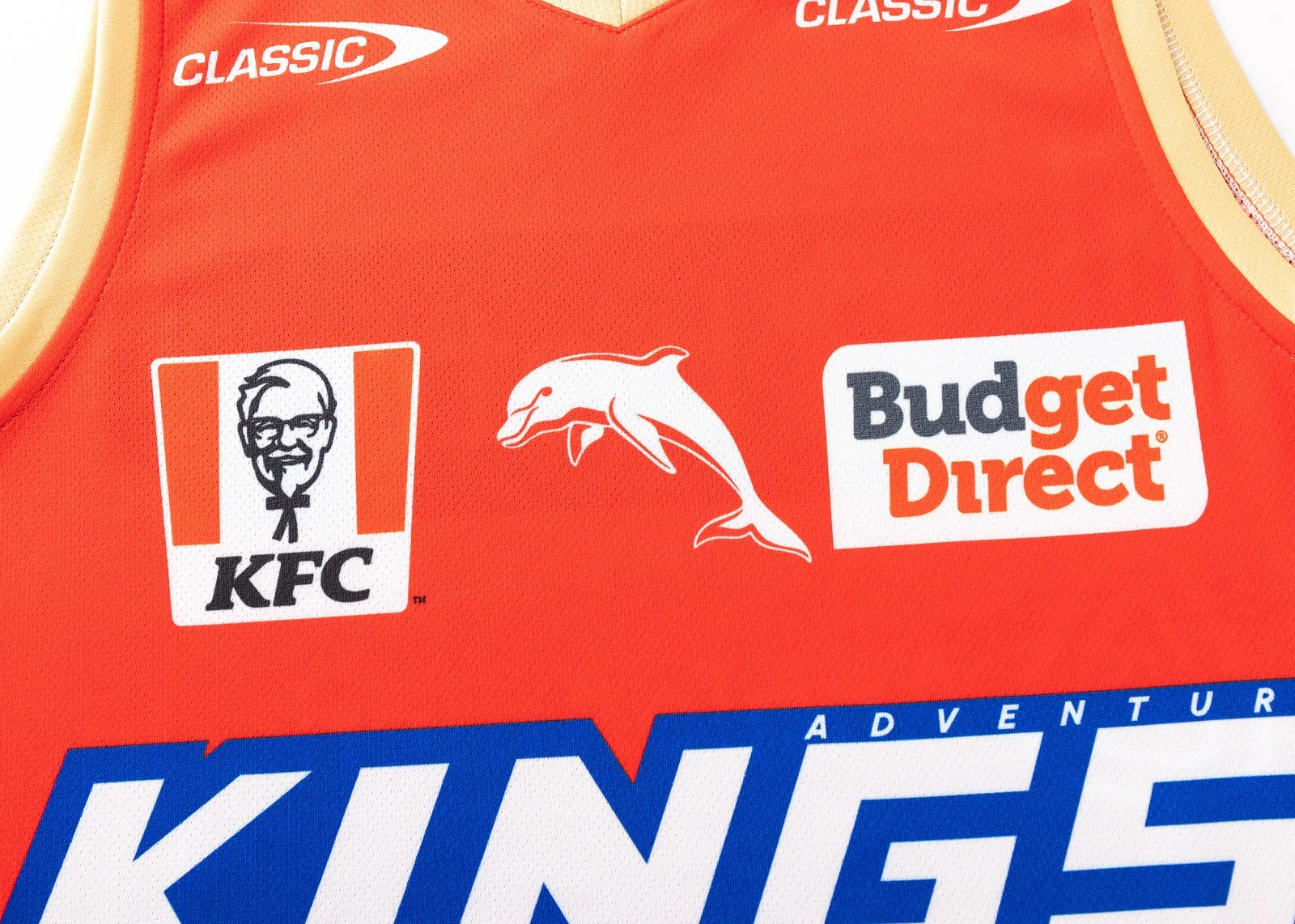 NRL 2025 Training Singlet - Dolphins - Red - Adult - Mens - Image 3
