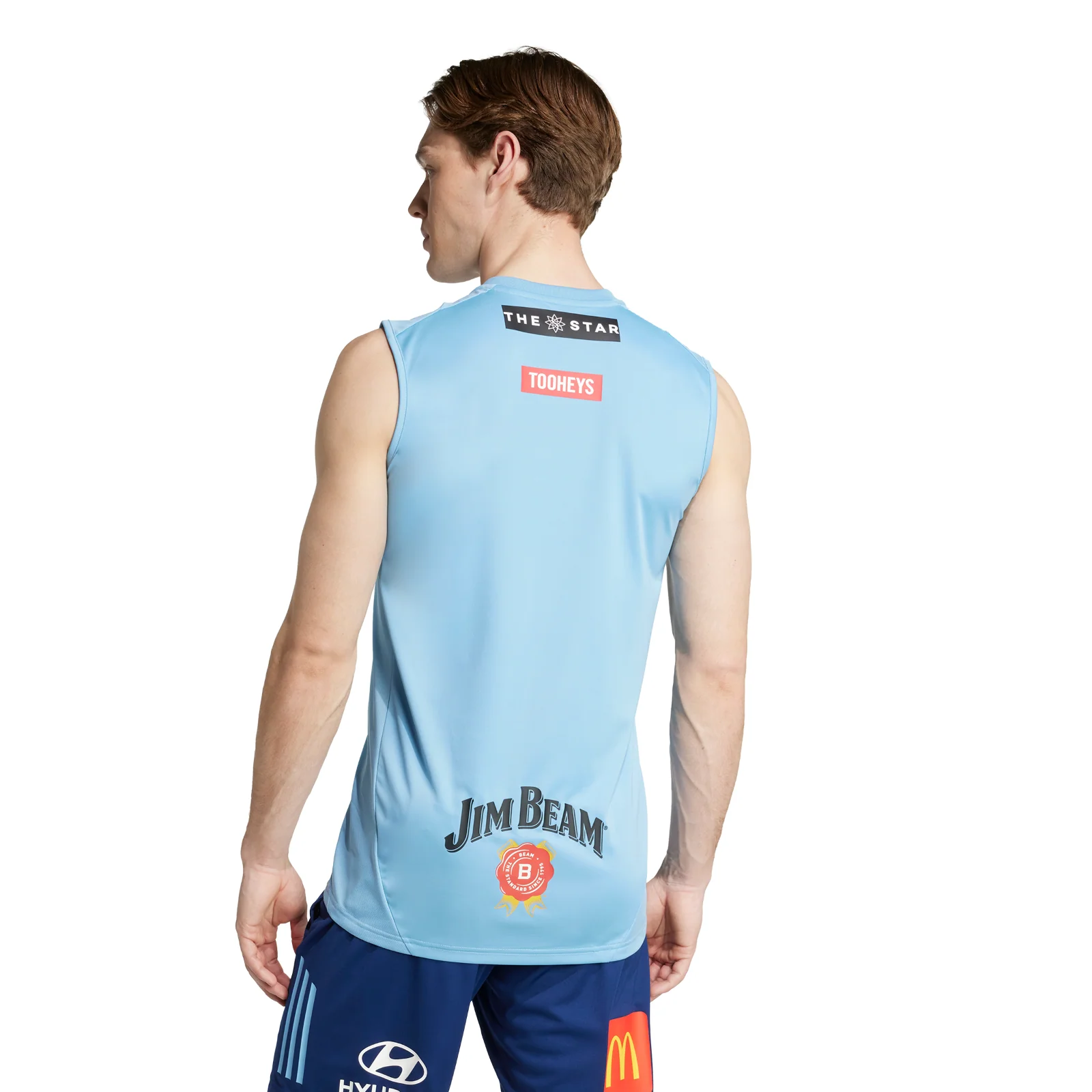 NRL 2025 Training Singlet - New South Wales Blues - NSW - Mens - Light Blue - Image 6