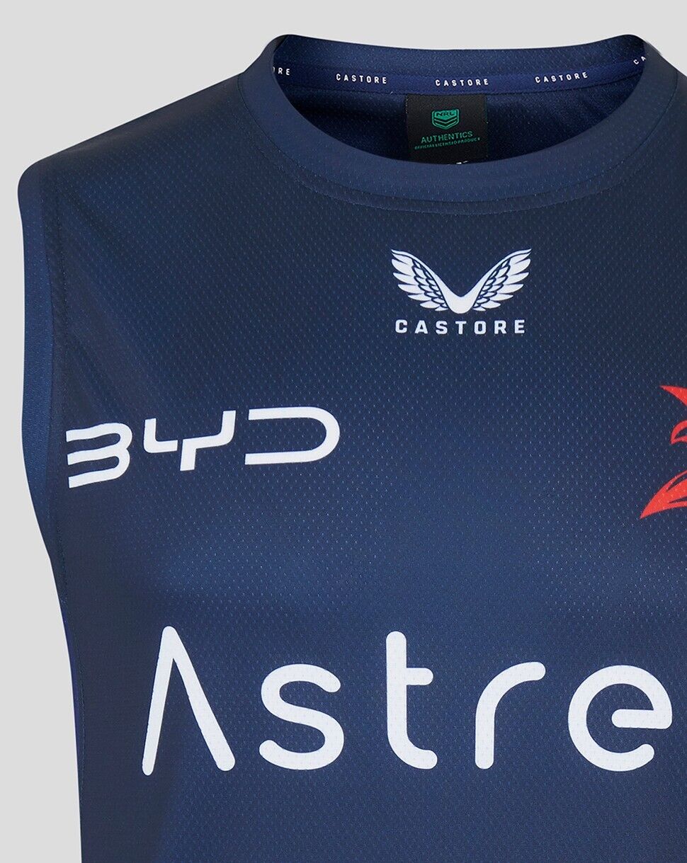 NRL 2025 Training Singlet - Sydney Roosters - Adult - Mens - Shirt - Image 3