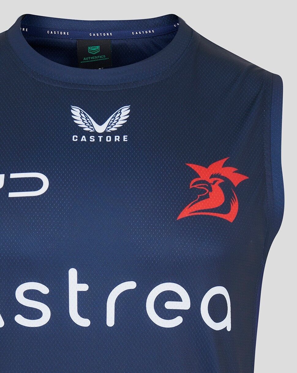 NRL 2025 Training Singlet - Sydney Roosters - Adult - Mens - Shirt - Image 4