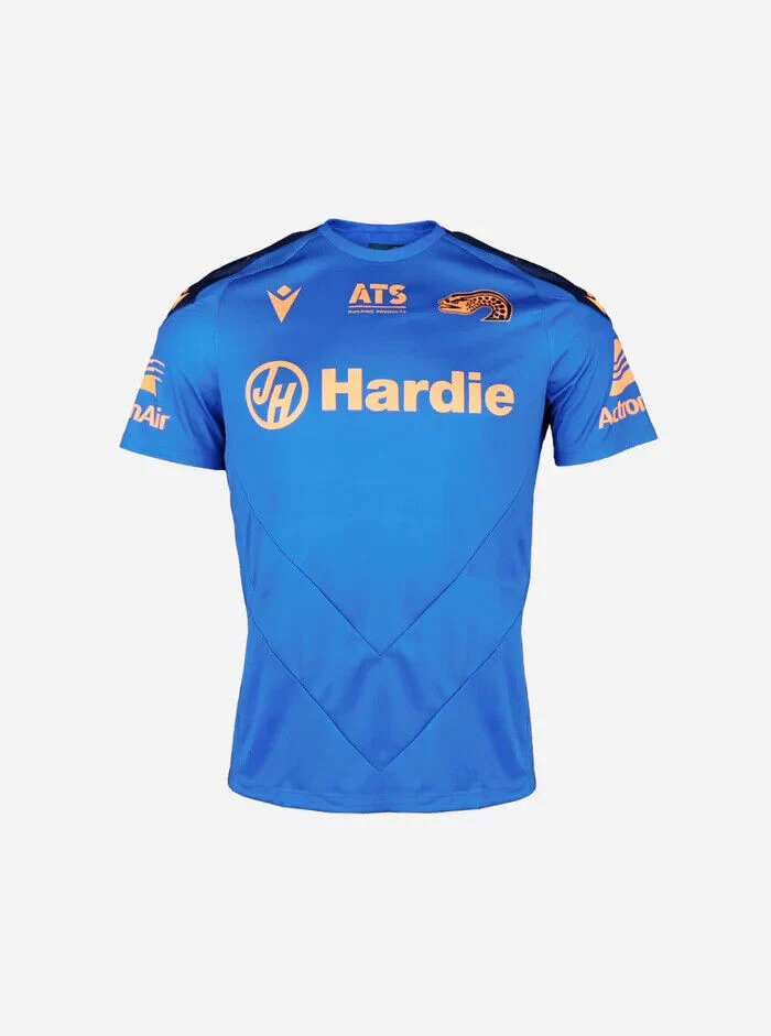 NRL 2025 Training Tee - Paramatta Eels - Blue - Youth - Kids - Image 5
