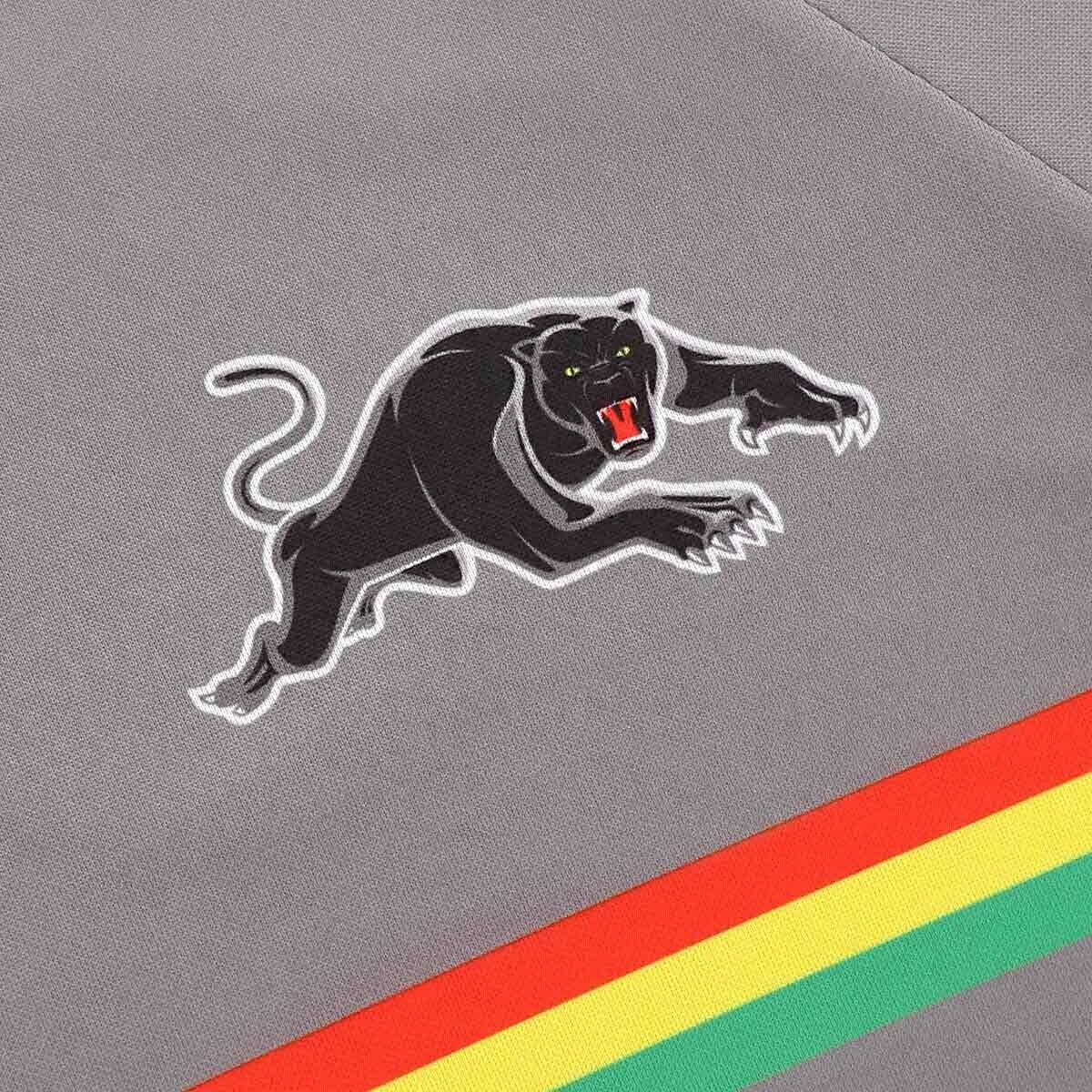 NRL 2025 Training Tee - Penrith Panthers - Grey - Adult - Mens - Image 3