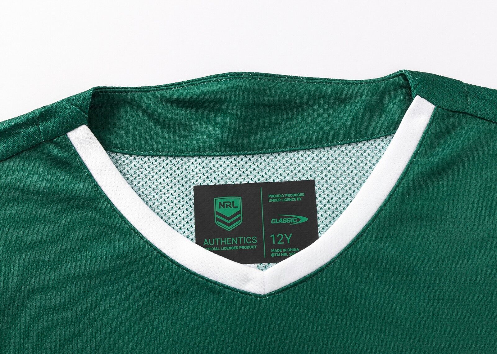 NRL 2025 Training Tee Shirt - South Sydney Rabbitohs - Green - Youth - CLASSIC - Image 3