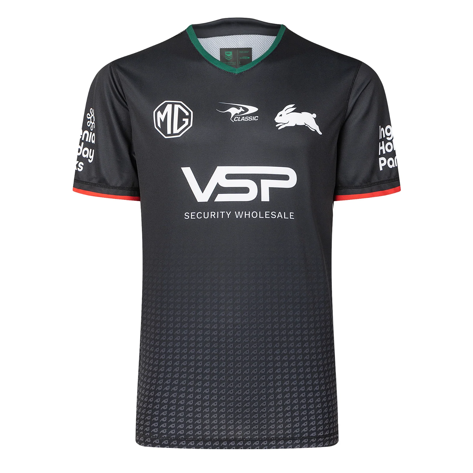NRL 2025 Training Tee - South Sydney Rabbitohs - Black - Adult - Mens
